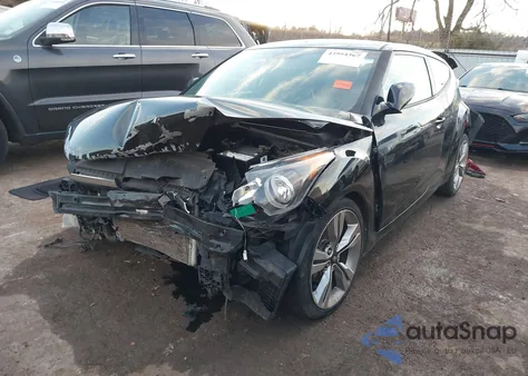 2014 Hyundai Veloster Base W/Black z USA, uszkodzony, nr VIN KMHTC6AD9EU191521